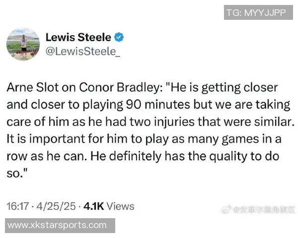 斯洛特谈球队引援困难22天内7场比赛难寄厚望于受伤布拉德利